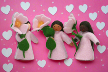 Sweet Briar Fairy (2.5" handmade decorative felt doll)