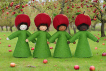 Apple Fairy (handmade decorative felt doll) - Eco Flower Fairies LLC - Waldorf Doll Shop - Handmade by Ambrosius