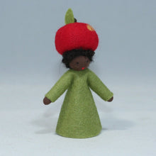 Apple Fairy (handmade decorative felt doll) - Eco Flower Fairies LLC - Waldorf Doll Shop - Handmade by Ambrosius