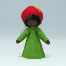 Apple Fairy (handmade decorative felt doll) - Eco Flower Fairies LLC - Waldorf Doll Shop - Handmade by Ambrosius