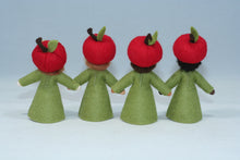 Apple Fairy (handmade decorative felt doll) - Eco Flower Fairies LLC - Waldorf Doll Shop - Handmade by Ambrosius