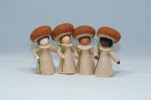 Brown Mushroom Fairy (handmade decorative felt doll) - Eco Flower Fairies LLC - Waldorf Doll Shop - Handmade by Ambrosius