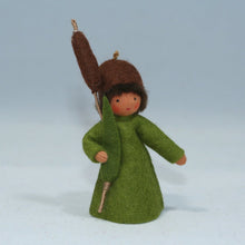 Cattail Fairy (handmade decorative felt doll) - Eco Flower Fairies LLC - Waldorf Doll Shop - Handmade by Ambrosius