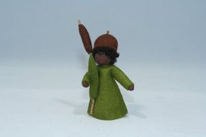 Cattail Fairy (handmade decorative felt doll) - Eco Flower Fairies LLC - Waldorf Doll Shop - Handmade by Ambrosius