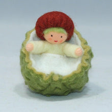 Chestnut Mother and Baby (handmade decorative felt doll) - Eco Flower Fairies LLC - Waldorf Doll Shop - Handmade by Ambrosius