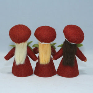 Chestnut Mother and Baby (handmade decorative felt doll) - Eco Flower Fairies LLC - Waldorf Doll Shop - Handmade by Ambrosius