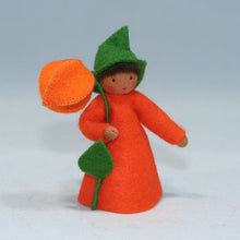 Chinese Lantern Fairy (handmade decorative felt doll) - Eco Flower Fairies LLC - Waldorf Doll Shop - Handmade by Ambrosius