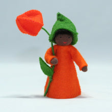 Chinese Lantern Fairy (handmade decorative felt doll) - Eco Flower Fairies LLC - Waldorf Doll Shop - Handmade by Ambrosius