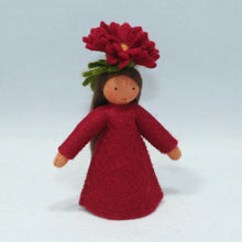 Chrysanthemum Fairy (handmade decorative felt doll) - Eco Flower Fairies LLC - Waldorf Doll Shop - Handmade by Ambrosius