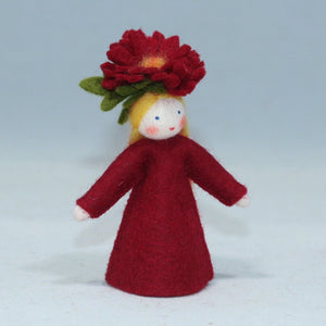 Chrysanthemum Fairy (handmade decorative felt doll) - Eco Flower Fairies LLC - Waldorf Doll Shop - Handmade by Ambrosius