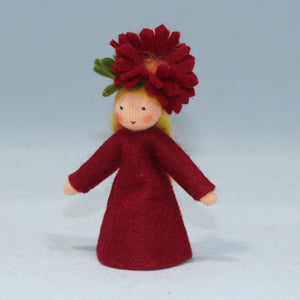 Chrysanthemum Fairy (handmade decorative felt doll) - Eco Flower Fairies LLC - Waldorf Doll Shop - Handmade by Ambrosius