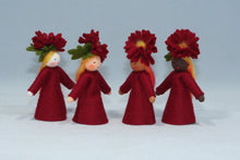 Chrysanthemum Fairy (handmade decorative felt doll) - Eco Flower Fairies LLC - Waldorf Doll Shop - Handmade by Ambrosius