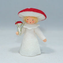 Fly Agaric Fairy (handmade decorative felt doll) - Eco Flower Fairies LLC - Waldorf Doll Shop - Handmade by Ambrosius