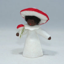 Fly Agaric Fairy (handmade decorative felt doll) - Eco Flower Fairies LLC - Waldorf Doll Shop - Handmade by Ambrosius