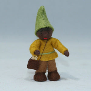 Forest Gnome Family (handmade bendable doll set) - Eco Flower Fairies LLC - Waldorf Doll Shop - Handmade by Ambrosius