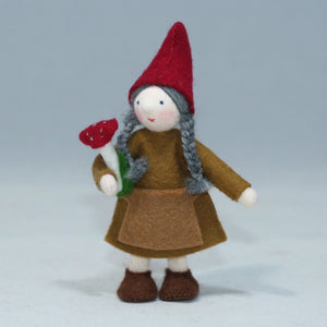 Forest Gnome Family (handmade bendable doll set) - Eco Flower Fairies LLC - Waldorf Doll Shop - Handmade by Ambrosius