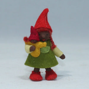 Forest Gnome Family (handmade bendable doll set) - Eco Flower Fairies LLC - Waldorf Doll Shop - Handmade by Ambrosius