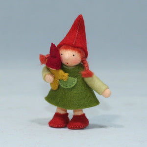 Forest Gnome Family (handmade bendable doll set) - Eco Flower Fairies LLC - Waldorf Doll Shop - Handmade by Ambrosius