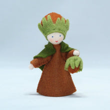 Hazelnut Fairy (handmade decorative felt doll) - Eco Flower Fairies LLC - Waldorf Doll Shop - Handmade by Ambrosius