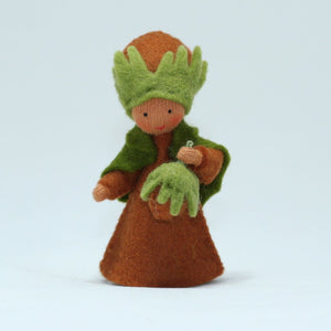 Hazelnut Fairy (handmade decorative felt doll) - Eco Flower Fairies LLC - Waldorf Doll Shop - Handmade by Ambrosius