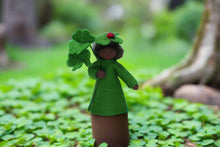 Clover Prince (2.5" handmade decorative felt doll)