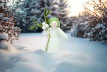 Mistletoe Fairy (2.5" handmade decorative felt doll)