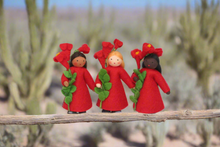 Ocotillo Fairy (3" handmade decorative felt doll)