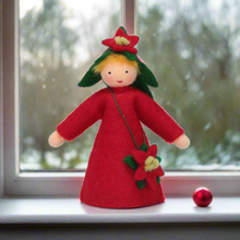 Poinsettia Fairy | Waldorf Doll Shop | Eco Flower Fairies | Handmade by Ambrosius