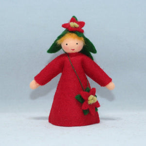 Poinsettia Fairy | Waldorf Doll Shop | Eco Flower Fairies | Handmade by Ambrosius