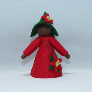 Poinsettia Fairy | Waldorf Doll Shop | Eco Flower Fairies | Handmade by Ambrosius