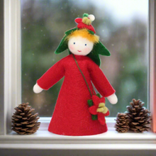 Poinsettia Fairy | Waldorf Doll Shop | Eco Flower Fairies | Handmade by Ambrosius