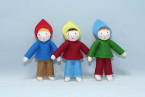 Elf Helper (3.5" handmade decorative felt doll)