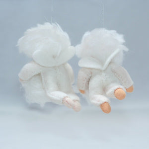 Snowflake Baby (handmade decorative felt doll) - Eco Flower Fairies LLC - Waldorf Doll Shop - Handmade by Ambrosius