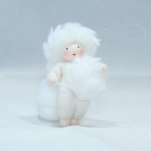 Snowflake Baby (handmade decorative felt doll) - Eco Flower Fairies LLC - Waldorf Doll Shop - Handmade by Ambrosius