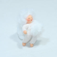 Snowflake Baby (handmade decorative felt doll) - Eco Flower Fairies LLC - Waldorf Doll Shop - Handmade by Ambrosius