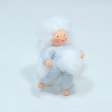 Snowflake Baby (handmade decorative felt doll) - Eco Flower Fairies LLC - Waldorf Doll Shop - Handmade by Ambrosius