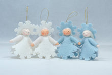 Snowflake Fairy (handmade decorative felt doll) - Eco Flower Fairies LLC - Waldorf Doll Shop - Handmade by Ambrosius