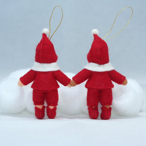 Santa's Helpers (handmade decorative felt doll) - Eco Flower Fairies LLC - Waldorf Doll Shop - Handmade by Ambrosius