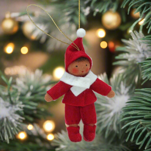 Santa's Helpers (handmade decorative felt doll) - Eco Flower Fairies LLC - Waldorf Doll Shop - Handmade by Ambrosius