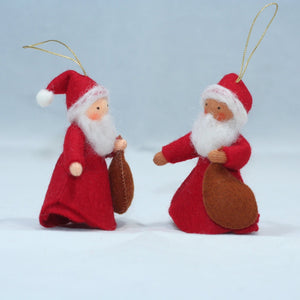 Santa Claus (handmade decorative felt doll) - Eco Flower Fairies LLC - Waldorf Doll Shop - Handmade by Ambrosius