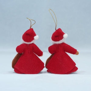 Santa Claus (handmade decorative felt doll) - Eco Flower Fairies LLC - Waldorf Doll Shop - Handmade by Ambrosius