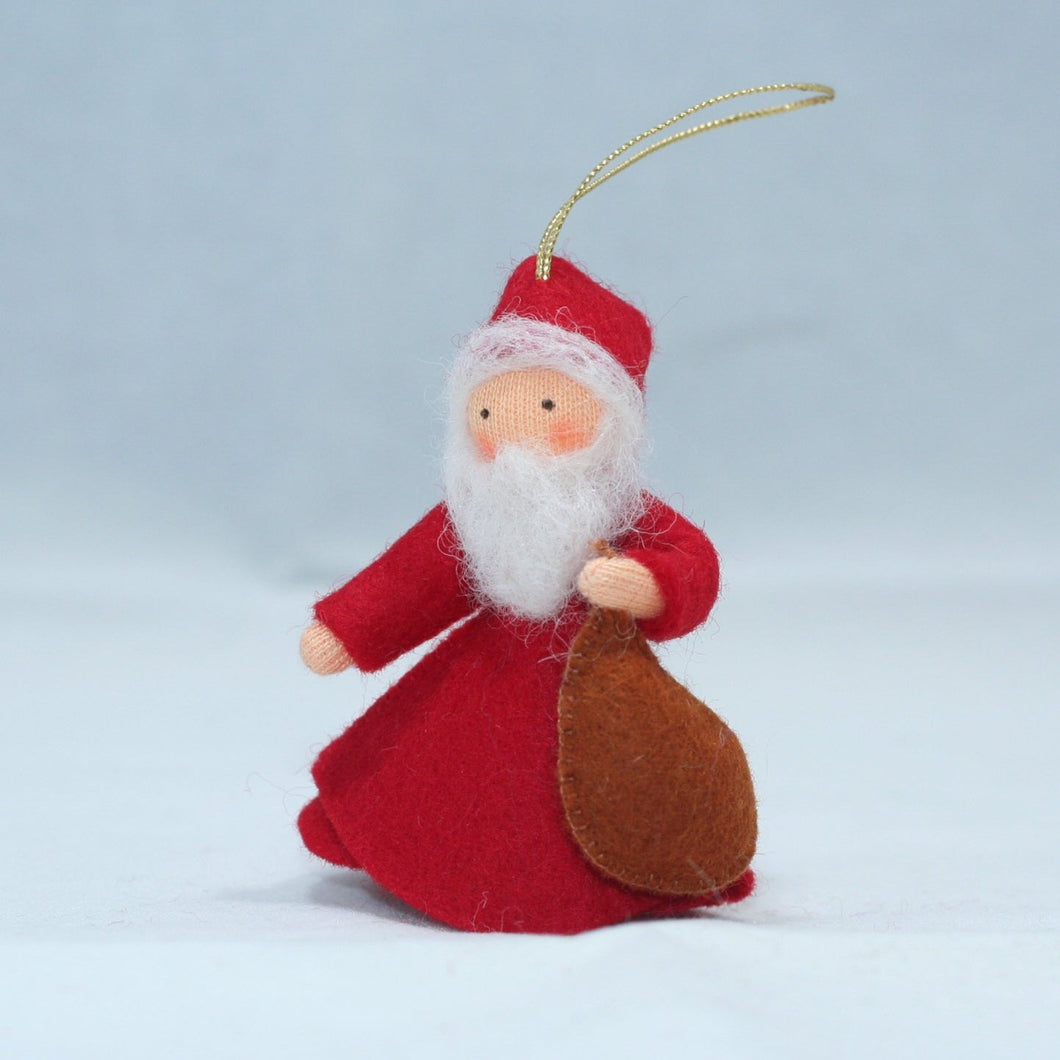 Santa Claus (handmade decorative felt doll) - Eco Flower Fairies LLC - Waldorf Doll Shop - Handmade by Ambrosius