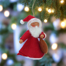 Santa Claus (handmade decorative felt doll) - Eco Flower Fairies LLC - Waldorf Doll Shop - Handmade by Ambrosius