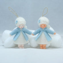 Snow Fairy (handmade decorative felt doll) - Eco Flower Fairies LLC - Waldorf Doll Shop - Handmade by Ambrosius