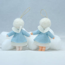 Snow Fairy (handmade decorative felt doll) - Eco Flower Fairies LLC - Waldorf Doll Shop - Handmade by Ambrosius