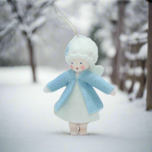 Snow Fairy (handmade decorative felt doll) - Eco Flower Fairies LLC - Waldorf Doll Shop - Handmade by Ambrosius