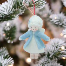 Snow Fairy (handmade decorative felt doll) - Eco Flower Fairies LLC - Waldorf Doll Shop - Handmade by Ambrosius