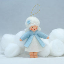 Snow Fairy (handmade decorative felt doll) - Eco Flower Fairies LLC - Waldorf Doll Shop - Handmade by Ambrosius