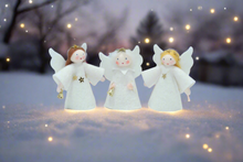 Christmas Angel (handmade decorative felt doll) - Eco Flower Fairies LLC - Waldorf Doll Shop - Handmade by Ambrosius