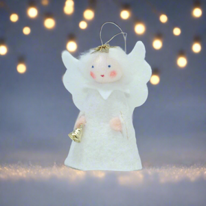 Christmas Angel (handmade decorative felt doll) - Eco Flower Fairies LLC - Waldorf Doll Shop - Handmade by Ambrosius